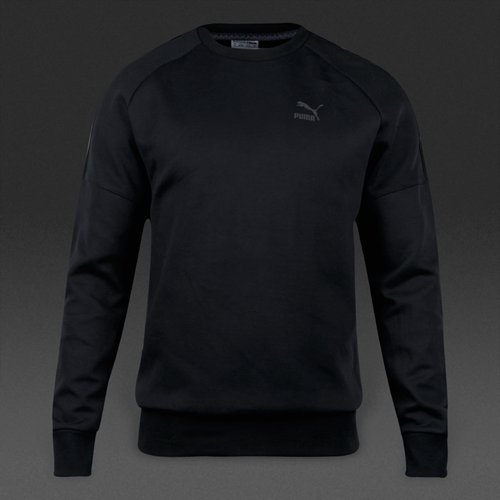 Puma Evo Football Logo Crew Sweater Black for Men